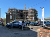 Major development of flats on ex-gasholder site in Tayfen Road, BSE.