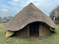 Reproduction Iron Age roundhouse completed at West Stow Country Park.