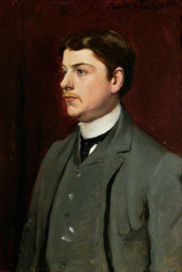 George Gery Milner-Gibson Cullum painted By Charles Forbes in 1885.
